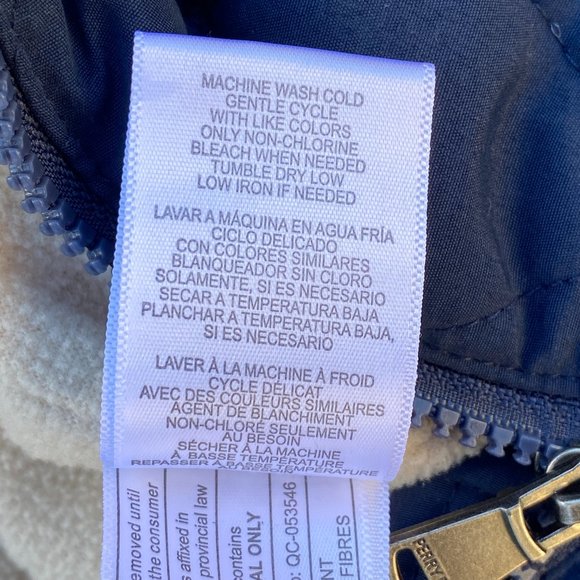 Perry Ellis Baby Diamond Quilted Fleece Lined One-Piece Navy Snowsuit-6-9mos - Picture 15 of 16